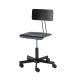 Sedia Girevole per Designer - Nera - h 40/50cm Sedia Girevole per Designer - Nera - h 40/50cm
