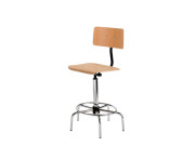 SIGMA |  Sgabello Professionale con Schienale  40/60 cm