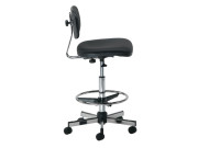 RADIUS | Sgabello schienale e seduta imbottiti 50/76h cm