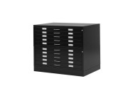 MUSA | Draftech  Cassettiera Nera  A1 10 Cassetti