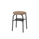 Academia high stool 46 cm stackable beech or black Academia high stool 46 cm stackable beech or black