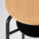 Sgabello alto Academia 46 cm impilabile Faggio o Nero Sgabello alto Academia 46 cm impilabile Faggio o Nero