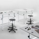 Tavolo da disegno regolabile 80x120x75-105 h