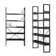 Metal bookshelf 5 shelves 31x100x200h Metal bookshelf 5 shelves 31x100x200h