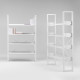 Metal bookshelf 4 shelves 31x100x166h Metal bookshelf 4 shelves 31x100x166h
