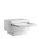 DOMUS | Cassettiera PLUS A1 5 cassetti Nero - Bianco Top in Vetro DOMUS | Cassettiera PLUS A1 5 cassetti Nero - Bianco Top in Vetro