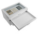 DOMUS | PLUS A1 5-Drawer Cabinet with Glass Top Black -White DOMUS | PLUS A1 5-Drawer Cabinet with Glass Top Black -White