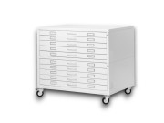 MAGNA | Draftech Cassettiera Archiviazione A0 10 Cassetti  Bianco