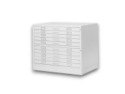MILANO | Draftech Cassettiera A0 MAXI 10 Cassetti  Bianco