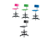 PRISMA | Adjustable Stool 50/76h cm various colours